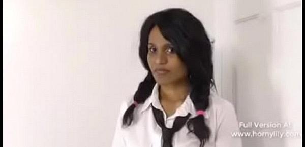  Indian Porn Star Horny Lily Playing Sexy School Girl Role Play
